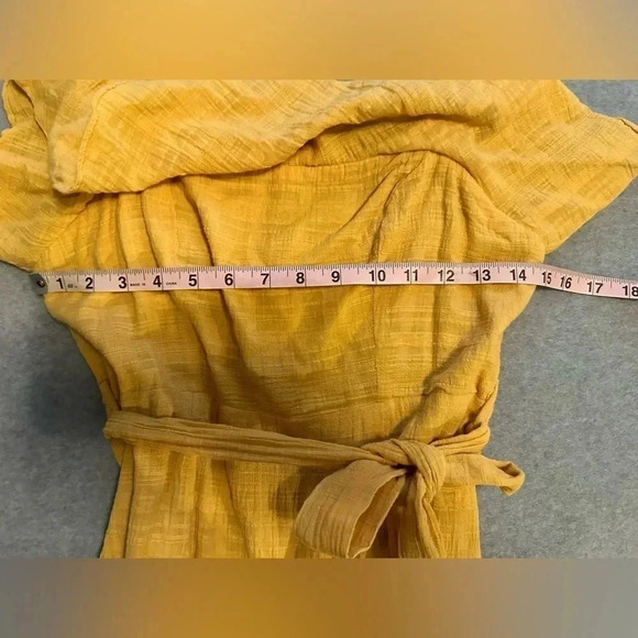 Here comes the sun mustard sleeveless dress size M - Picture 4 of 7